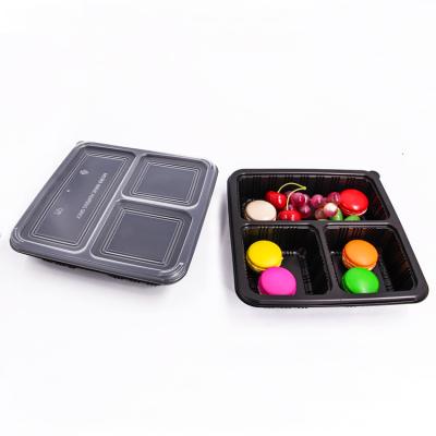 China Disposable Recycled Plastic Lunch Box PP Microwave Bento Lunch Box Take Out Food Storage Box With Cover for sale