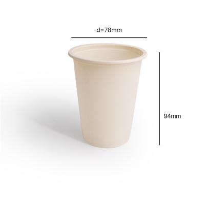 China Sustainable Plastic Cornstarch White Cup Tea Cup Disposable Plastic Cold And Hot Drink Biodegradable Cups for sale