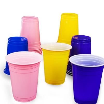 China Disposable Food Custom Reusable Beer Pong Cups Plastic Party Cups Red Beer Pong Beerpong Beer Pong Cups for sale