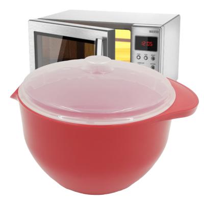 China Sustainable Bowl Stew Pot Microwave Soup Oatmeal Bowl With Spout And Splash Cover 1.2L 100%BPA FREE Factory Price for sale