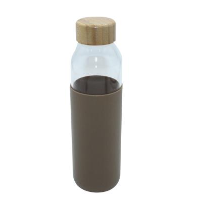 China 550ml Glass Eco-Friendly Sustainable Transparent White Water Bottles For Adults for sale