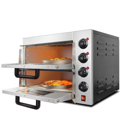 China Easy Operate Household Large Capacity Pizza Custard Chicken Wing Tart Double Pan Baking Oven Commercial Electric for sale