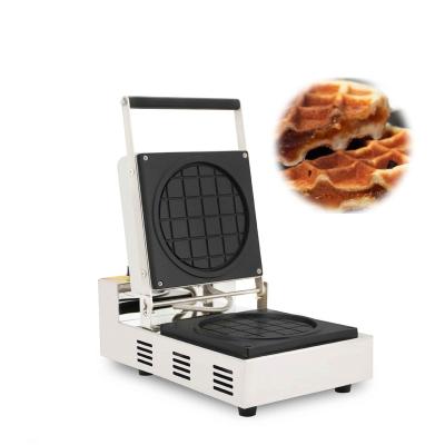 China Outdoor Factory Wholesale 2 Slice Waffle Plate Temperature Control Non-Stick Square Belgian Waffle Baking Fixed Maker for sale