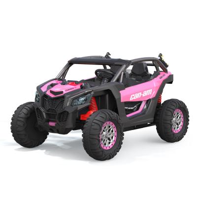 China Ride On Toy 2021 New Design Two Seat Kids Electric Police Car UTV Ride On Car Pink Car For Girl for sale