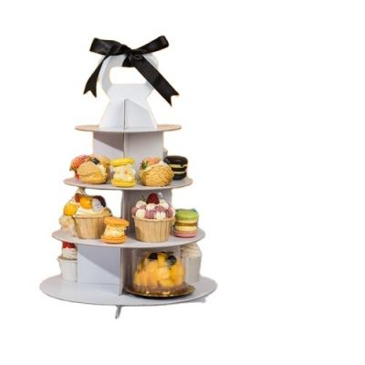 China Professional Manufacture Recyclable Four-floor High Tower Shape White Tea Set Box for sale