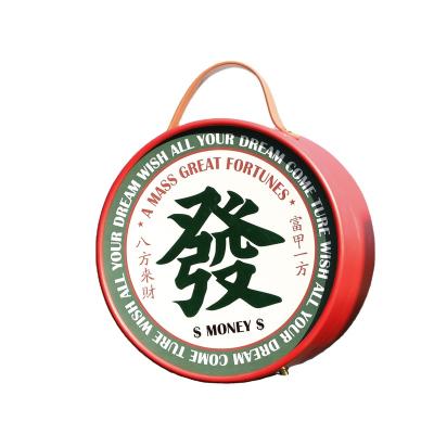 China Good Quality Diameter 23cm Depth 12cm Small Fortune Round Recyclable Hot Selling Exquisite Box for sale