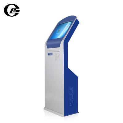 China Metal Flat-work Self Service Kiosk Touch Screen Queue Management Solution Queue Ordering Management System For Clinic Bank Government Terminal for sale