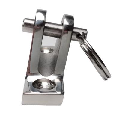 China Marine Hardware Boat Yacht Accessories Factory Outlet Marine Boat Parts Mount 316 Stainless Steel 80 Degree Deck Hinge For Bimini Top for sale