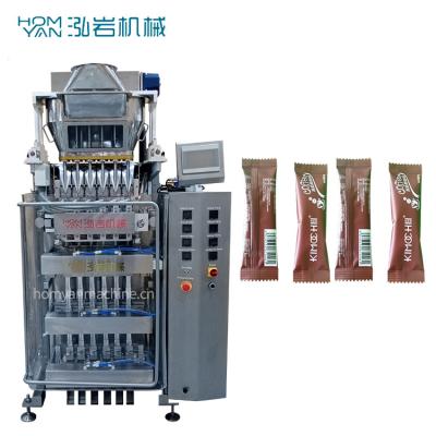 China HOMYAN Food CE Lane Dietary Supplement Multi Lane Nut Powder Red Bean Powder Packaging Machine for sale