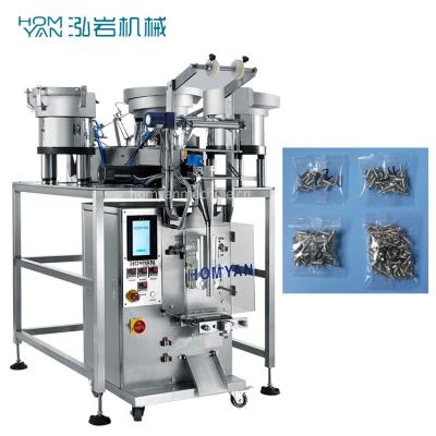 China Multifunction Automatic Commodity Homyan Bolt Nuts O Ring Weighing Count And Packing Machine for sale