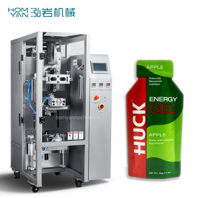 China HOMYAN Food CE Irregular Shaped Drink Sachet Packing Machine Drinks Packaging Machine for sale