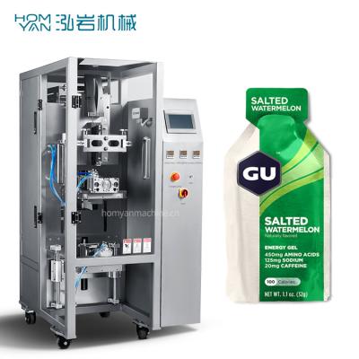 China Food Sachet Energy Gel Packing Machine Juice Round Sachet Irregular Shape Packaging Machine for sale