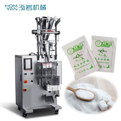 China Automatic Food 3/4 VFFS Side Seal Granule Stainless Steel Sachet Spice Granule Pouch Packaging Machine Hotel Sugar Packing Machine for sale