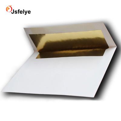 China Business Envelope Wedding Invitation Announcement Gold Foil Lined 70 ib Envelope for sale