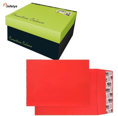 China Custom Business Envelope Size Design Gusset Pocket Skin And Seal Envelope for sale