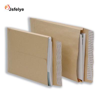 China Business A4 Manila Envelope Custom Design Expanding Filing Folder Gusset Envelope for sale