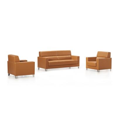 China Modern Luxury Cooling Office Furniture Leather Office Sofa Set for sale