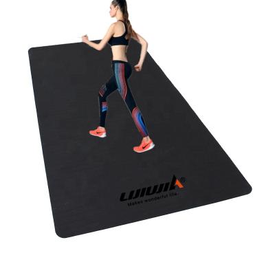 China Lijiujia Exercise Treadmill Mat Fitness Sports Floor Anti-Slip Mat, Durable PVC Shockproof Mat For Equipment Treadmill Mat for sale