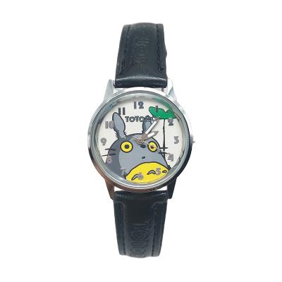 China New Popular Japanese Cartoon Totoro Children's Black Children's Lovely Waterproof Watch Luxury Fashion for sale