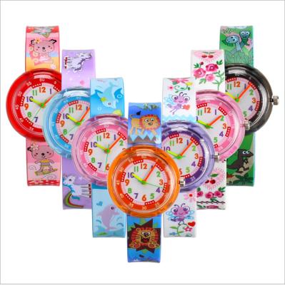 China Unicon Kids Own Logo Kids Printing Silicone Band Watch Animal Cartoon Kids Watch for sale