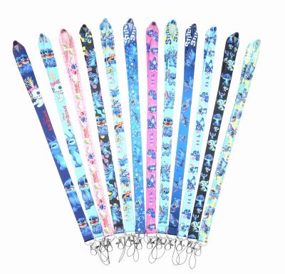 China Polyester Fiber Cell Phone Lanyard School Card Arming Stringing Stitch Cartoon Gift for sale