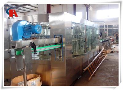 China PET Bottle Washing Filling And Capping Machine , Volumetric Liquid Bottle Filling Machine 3.63KW for sale