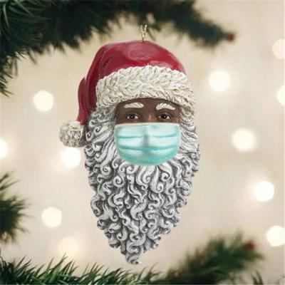 China 2020 Xmas Gift Party Christmas Tree Ornament Personalized Santa Claus With Mask Old Man Decoration For Home Hanging Decoration for sale