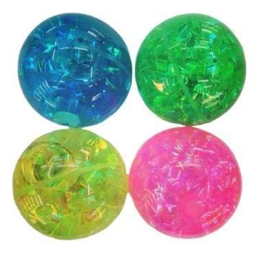 China 7.5CM TPU Glitter Bouncing Ball for sale