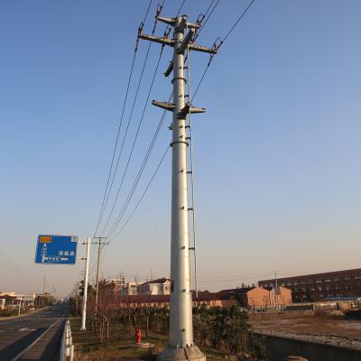 China polos tubulares de acero del polo de acero eléctrico de la transmisión de poder 110kv en venta