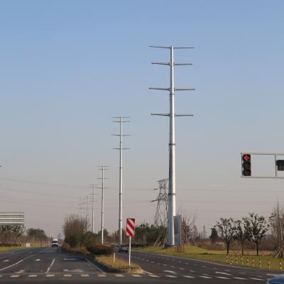 China heißes Bad galvanisierte 35ft galvanisierte elektrische Stahlpfostenstahlgetriebepfosten zu verkaufen