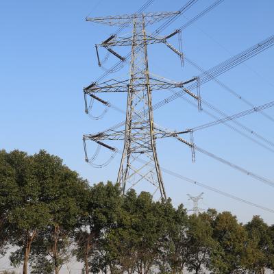 China Q355B van de de toren dubbele kring van de staalmacht van de de transmissielijn de distributie elektrische toren Te koop