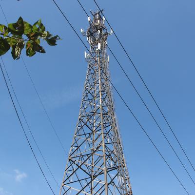 China 20m 30m Lattice Steel Tower 40m 50m 4 Leg Hot Dip Galvanized for sale