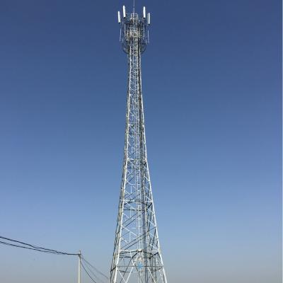 China GR8.8 Lattice Cell Phone Tower Telecom Self Supporting Hot Dip zu verkaufen