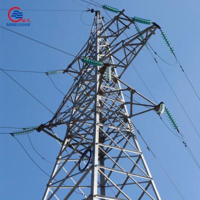 China la torre eléctrica de acero de la torre de la corriente eléctrica 132kv para la línea de transmisión con la inmersión caliente galvanizó en venta