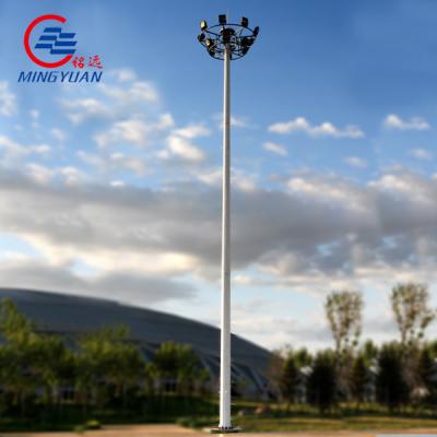 China Steel High Mast Lighting Pole Galvanized LED Solar Street Lamp Polygonal Conical Octagonal Te koop