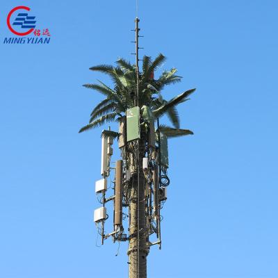 중국 Hot Dip Galvanized Camouflaged Cell Towers Tapered Polygonal Bionic Tree GSM Antenna Mast 판매용