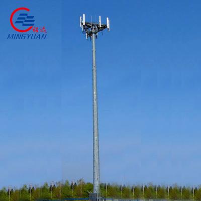 China Telecommunication Guyed Communication Tower Galvanized Pole Steel Te koop