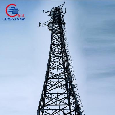 China 60 Ft Telecom Polygonal Pole Tower 4 Leg Angular Telecom Tower Gsm Steel Tower With Accessories Te koop