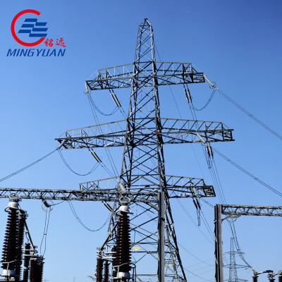 China 330kv Electric Transmission Tower / High Voltage Power Tower Steel Te koop