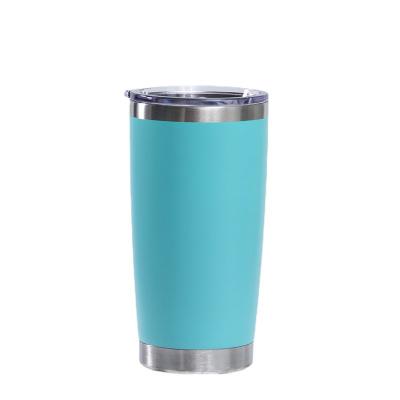 China Popular New arrival wholesale travel double wall stainless steel mug with handle and lid for sale