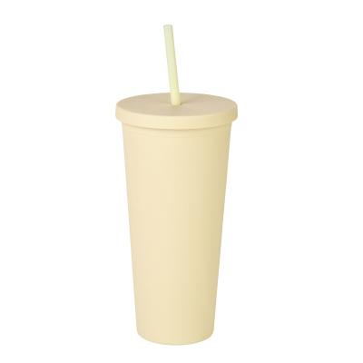 China Popular Brand new china kids portable plastic paper hot drinks cups with straw for sale