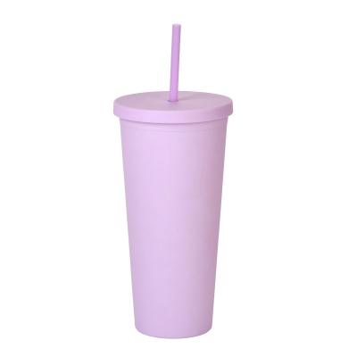 China Popular Large capacity professionally designed multi color plastic reusable hot water drinking cup for sale