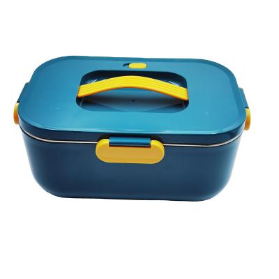 China Sustainable Easy cleaning fast heating 2 L large stainsteel steel  electric bento lunch boxes with insulation bag for sale