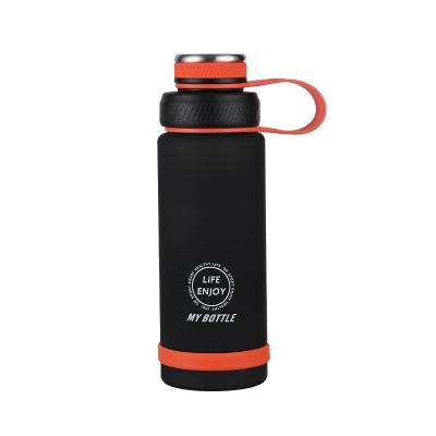 China Minimalist Professional new design gym frosted plastic motivational water bottle for sport for sale