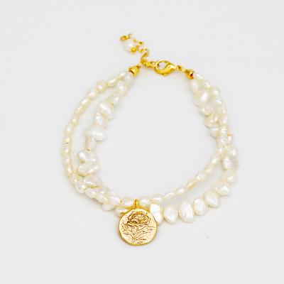 China Romantic Gold Plated Pendant Women's Bead Bracelet Fashion Series Bracelet Fashion Charm Bracelet for sale