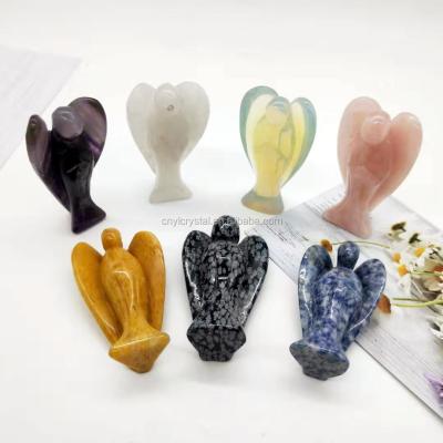 China Wholesale High Quality Natural Hand Cut Healing Crystal Angels For Wedding Souvenir From Europe for sale