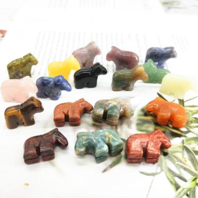 China Europe Crystal Animals Mixed Gemstone Natural Healing Wholesale Mini Horses For Wedding Cute Souvenirs For Guests for sale