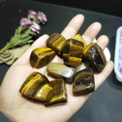 China Wholesale high quality natural europe reiki crystal therapy tiger eyes tumble feng stone shui for decoration for sale