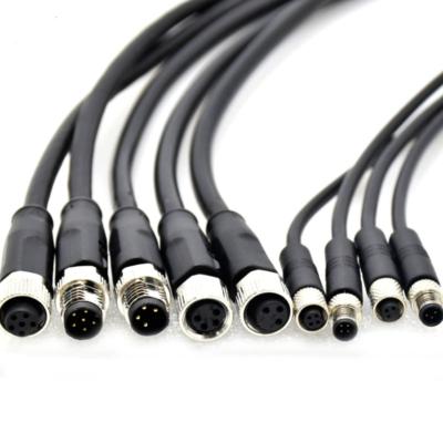 China Automotive Waterproof Connector A Circular Connector Plug Sensor Automation Sensors Since C D X S L K T Y M Code Cable 2P 3P 4P 5P 8P 12P M15 M8 M12 for sale