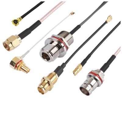 China 50ohm 70ohm RG174 RG59 RG6 RG8 RG11 RG213 RG214 RG58 RF-SMA SMB SSMA TNC BNC UHF N-F coaxial connector rf cable for sale